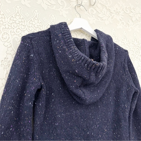 Patagonia Ranchito Hoodie sweater Navy Blue Wool Blend Knit - Picture 10 of 10